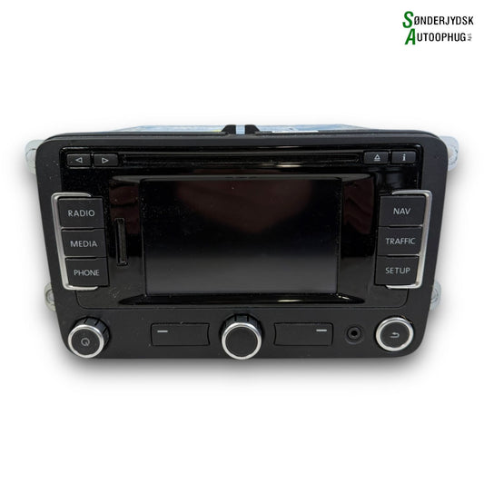 VW Golf 6 1K Radio, Multi Display Med OEM Nr. 3C0035279HX Fra VW Ophugger