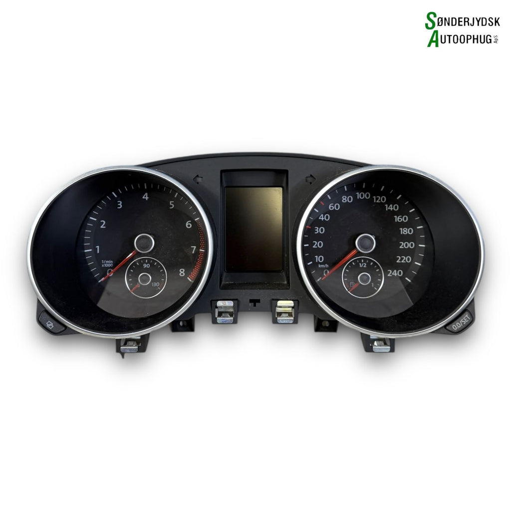 VW Golf 6 1K Speedometer - Instrument Med OEM Nr. 5K7920870 Fra VW Ophugger