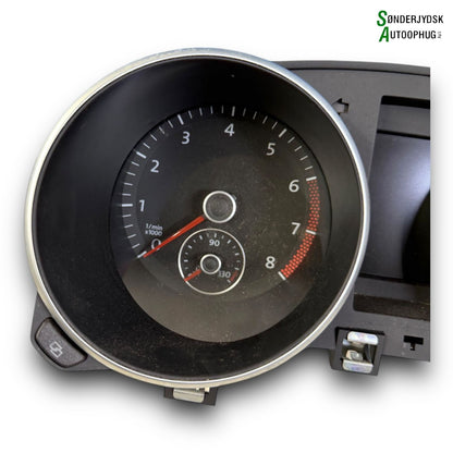 VW Golf 6 1K Speedometer - Instrument Med OEM Nr. 5K7920870X Fra VW Ophugger