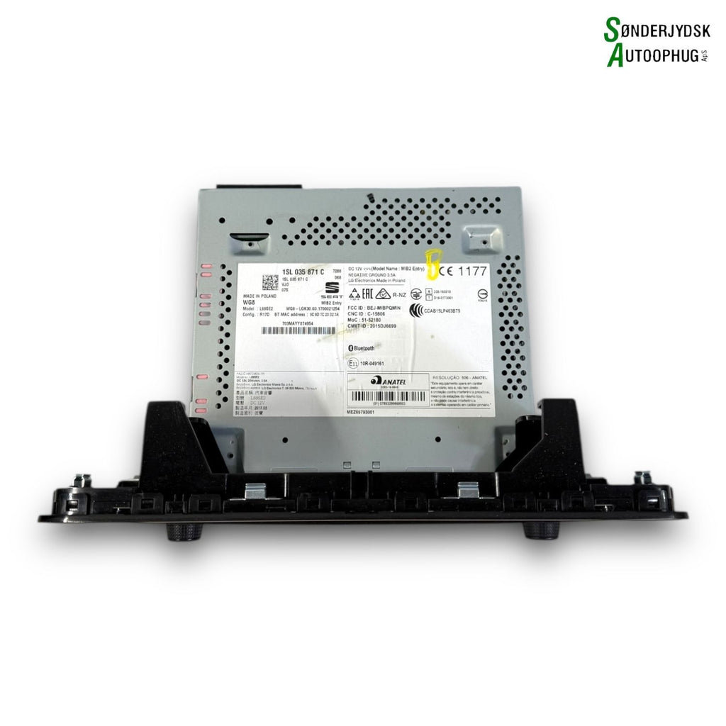 Seat Mii Radio, Multi Display Med OEM Nr. 1SL035871CVJO Fra Seat Ophugger