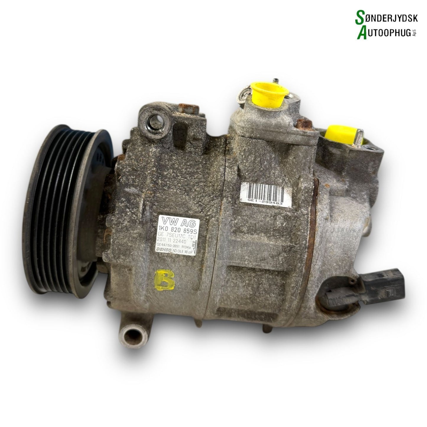 VW Caddy 2K Aircondition Pumpe Med OEM Nr. 5Q0820803K Fra VW Ophugger