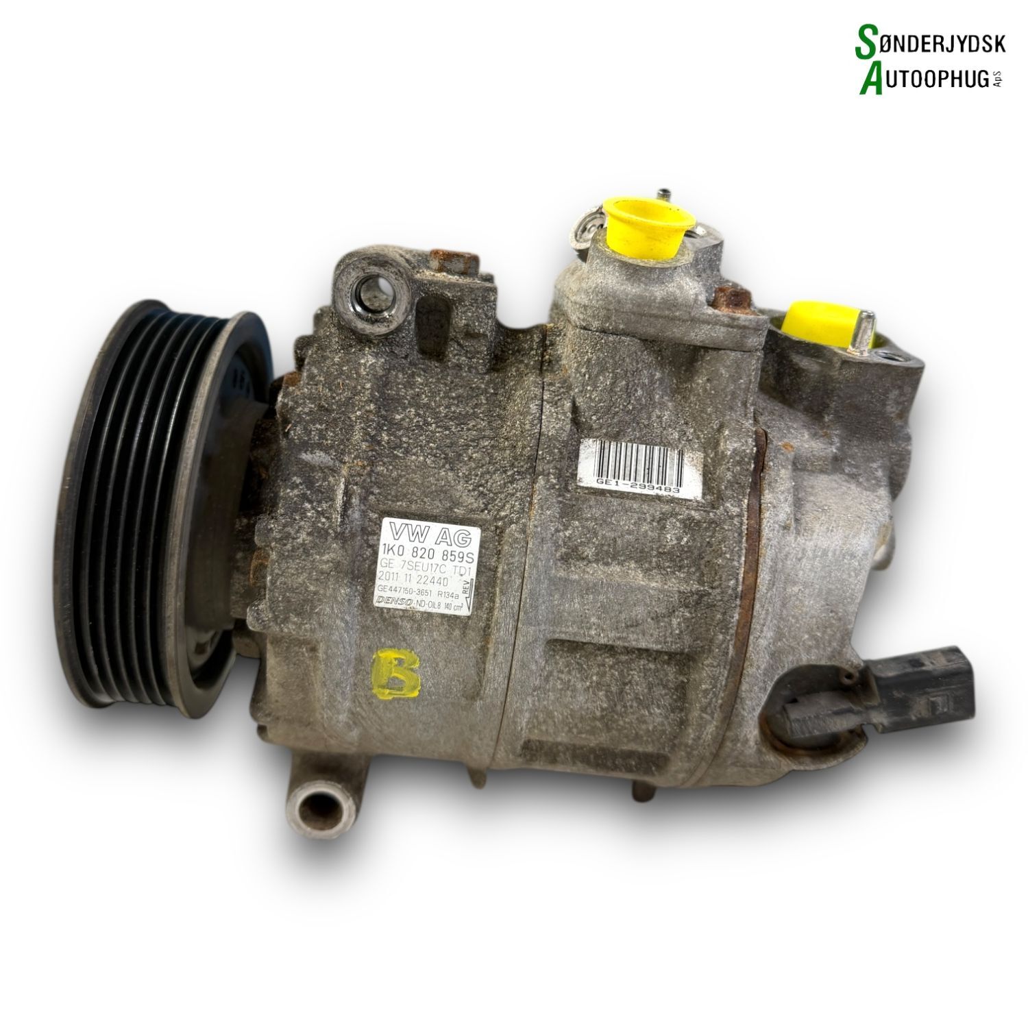 VW Caddy 2K Aircondition Pumpe Med OEM Nr. 1K0820808D Fra VW Ophugger