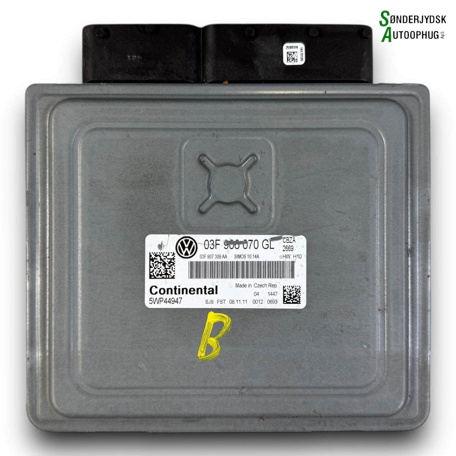 VW Caddy 2K Motorstyring - Motorstyreboks - Injection Elboks Med OEM Nr. 03F906070GL2KC Fra VW Ophugger