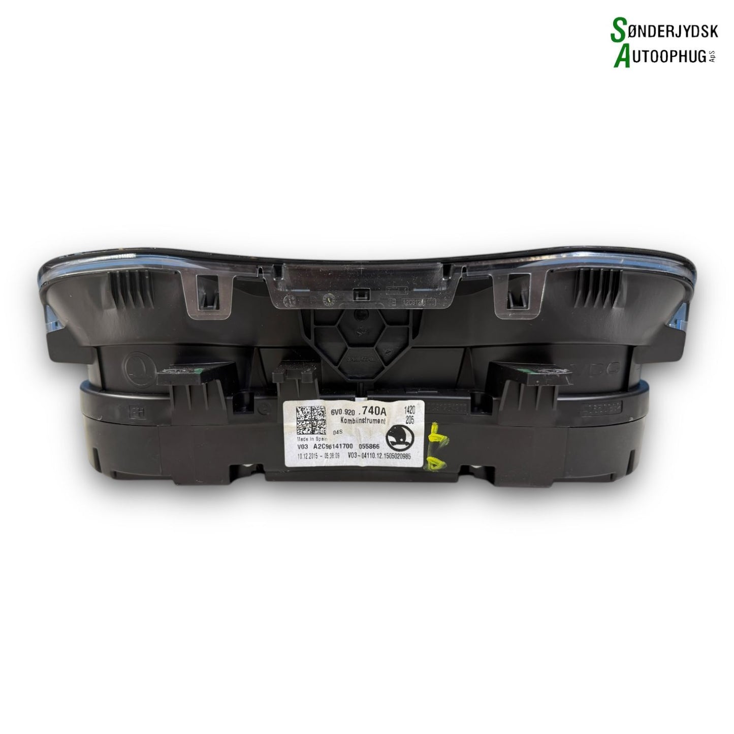 Skoda Fabia Speedometer - Instrument Med OEM Nr. 6V0920740A Fra Skoda Ophugger