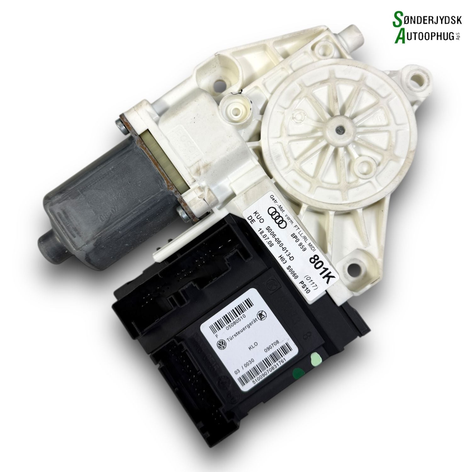 Audi A3 Rudemotor - Rudehejs Med OEM Nr. 8P0959801M Fra Audi Ophugger