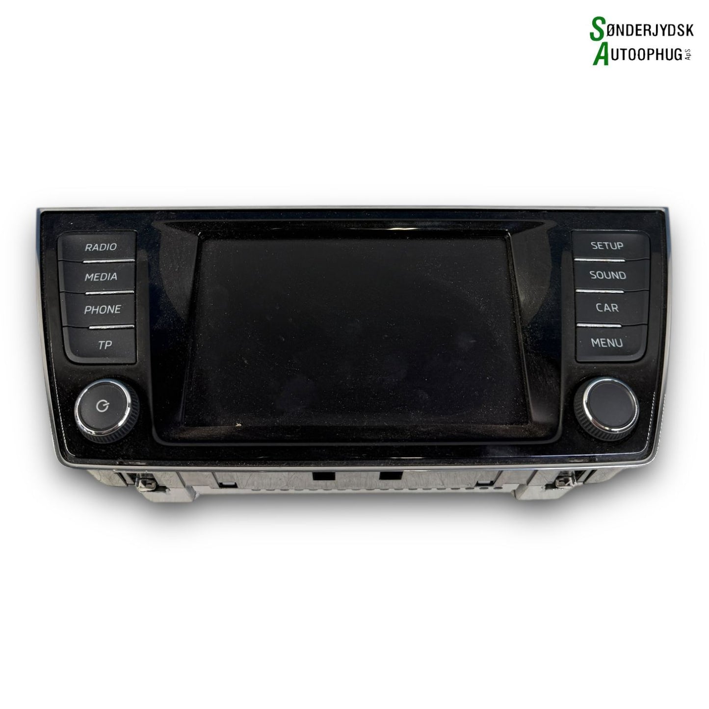 Skoda Fabia Radio, Multi Display Med OEM Nr. 6V0919604B Fra Skoda Ophugger