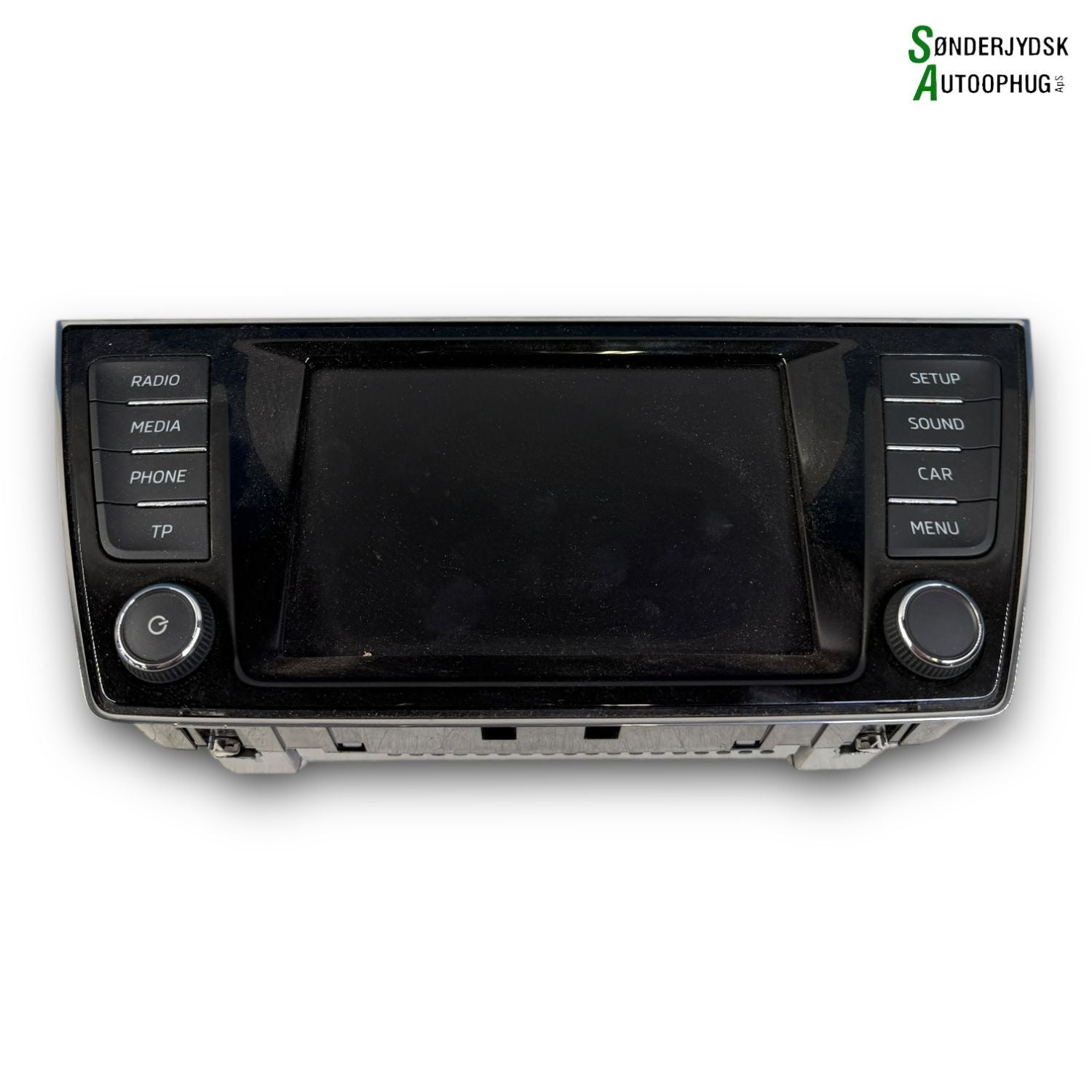 Skoda Fabia Radio, Multi Display Med OEM Nr. 6V0919604B Fra Skoda Ophugger