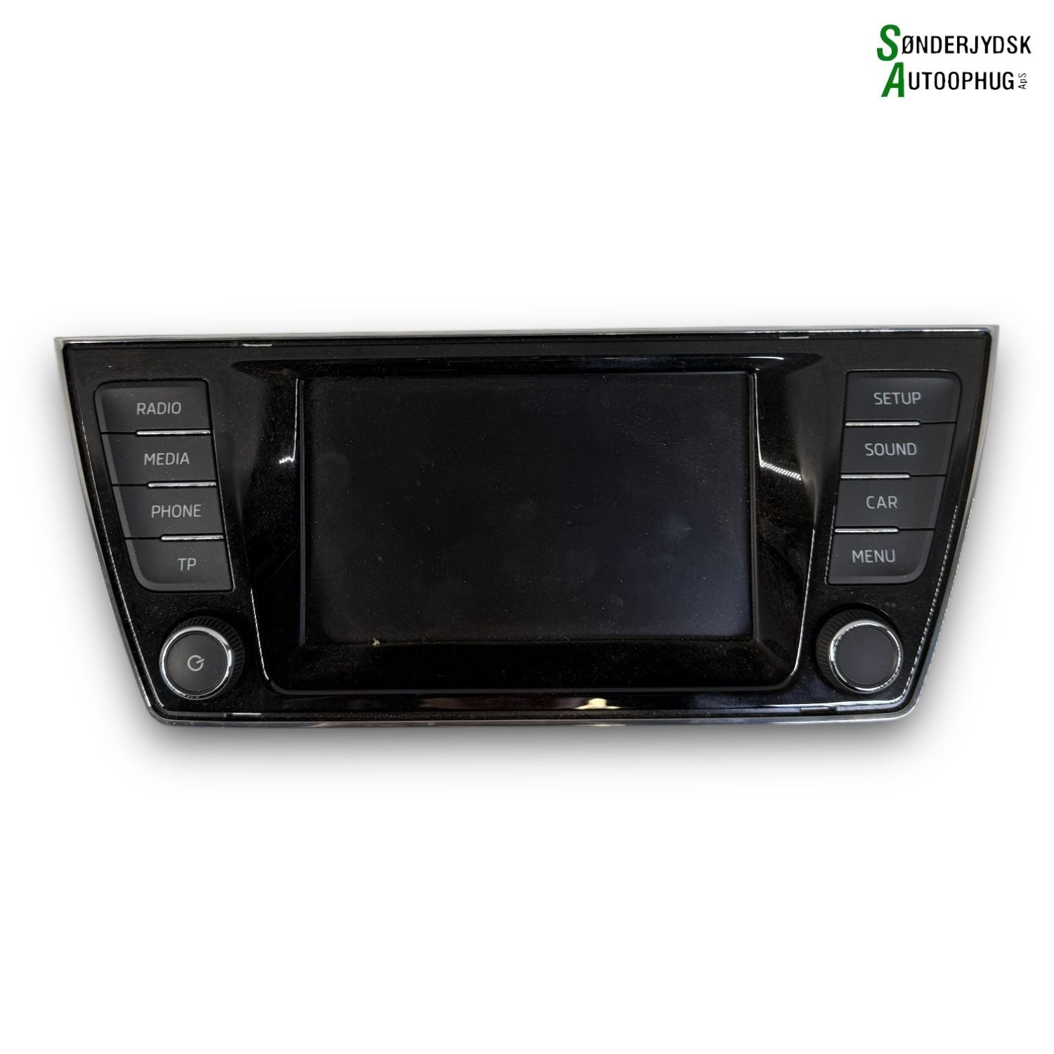 Skoda Fabia Radio, Multi Display Med OEM Nr. 6V0919604B Fra Skoda Ophugger