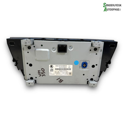 Skoda Fabia Radio, Multi Display Med OEM Nr. 6V0919604B Fra Skoda Ophugger