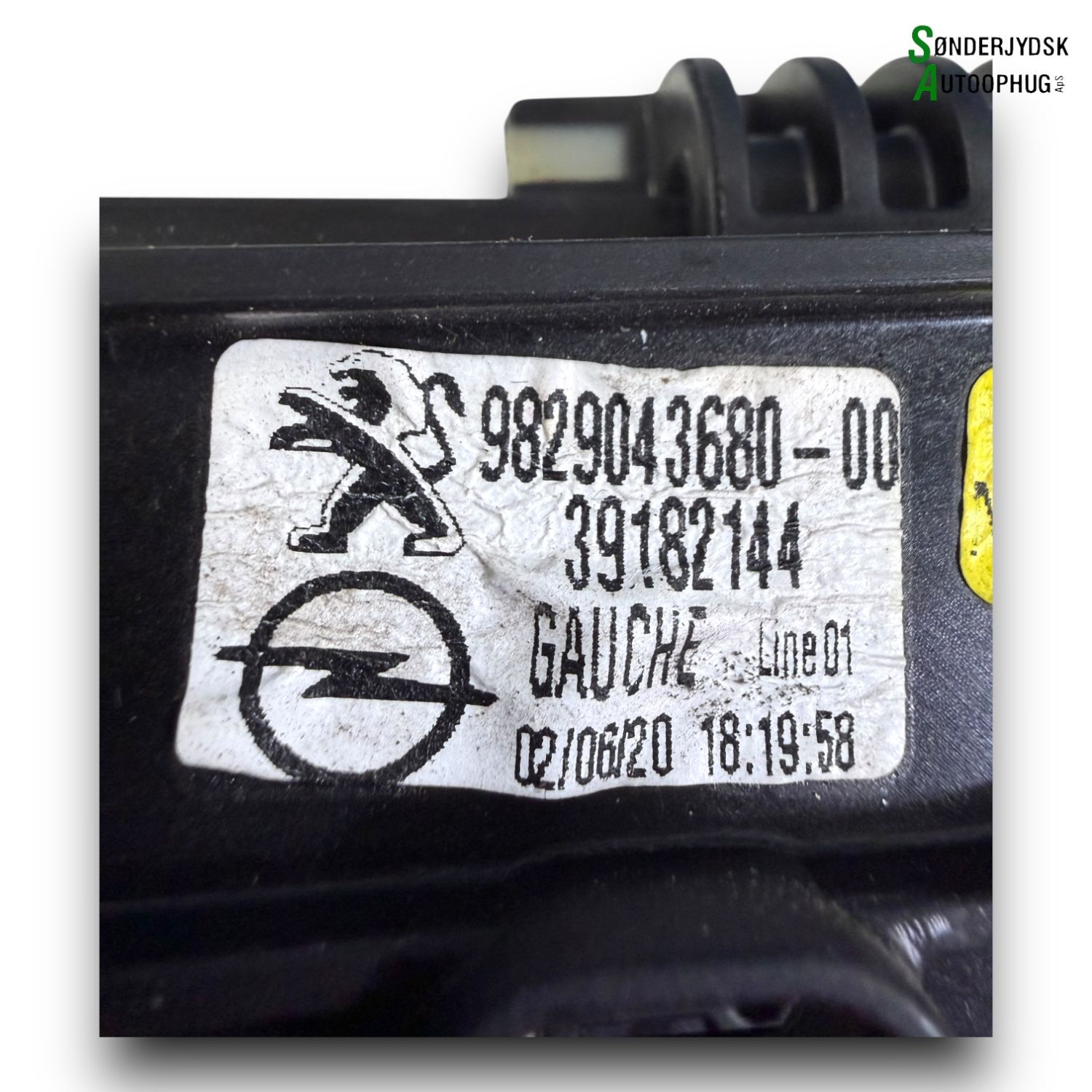 Opel Corsa F Rudemotor - Rudehejs Med OEM Nr. 9829043680 Fra Opel Ophugger