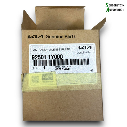 Kia Picanto Nummerpladelygte Med OEM Nr. 925011Y000 Fra Kia Ophugger
