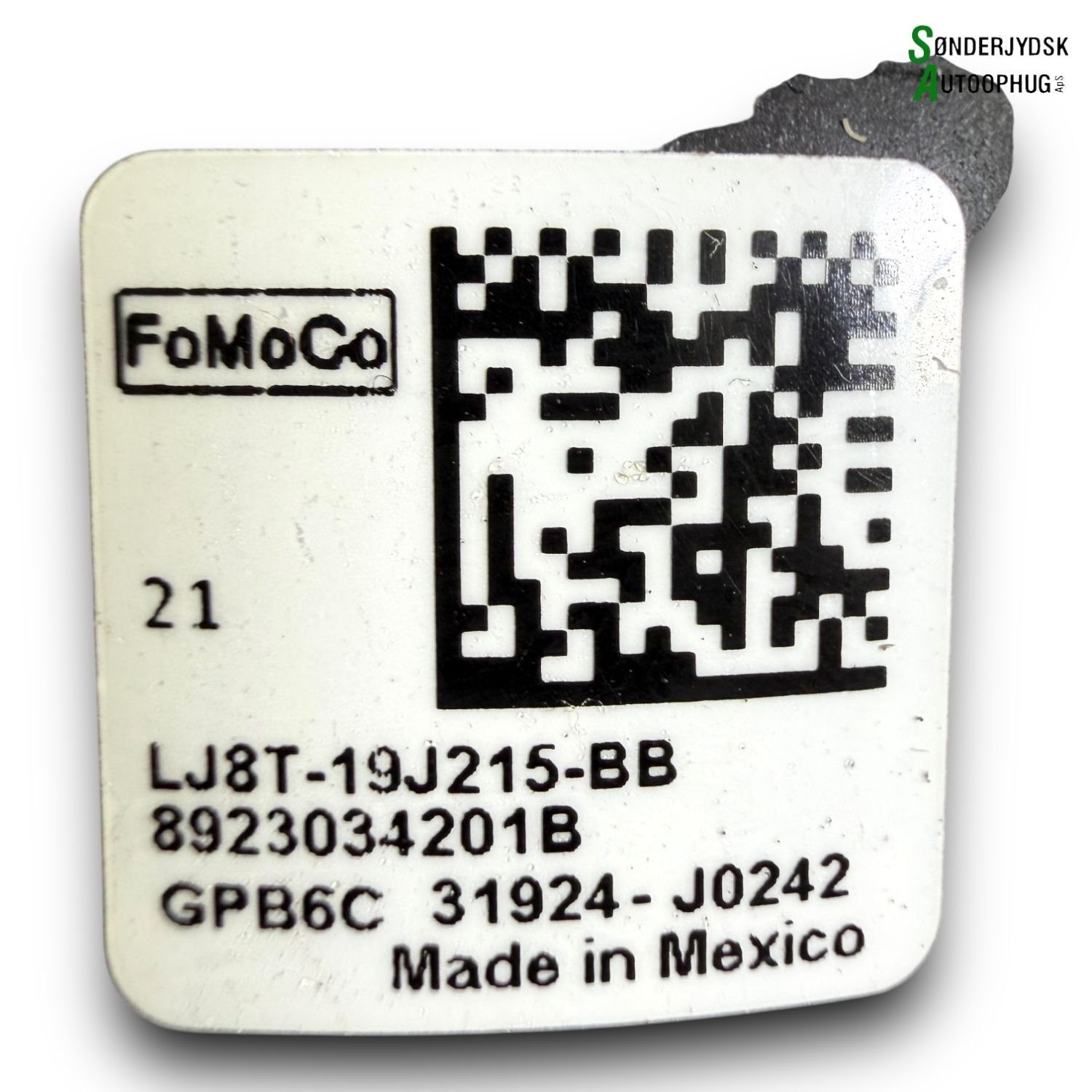 Ford Mustang Mach-E Højttaler Med OEM Nr. LJ8T19J215BB Fra Ford Ophugger