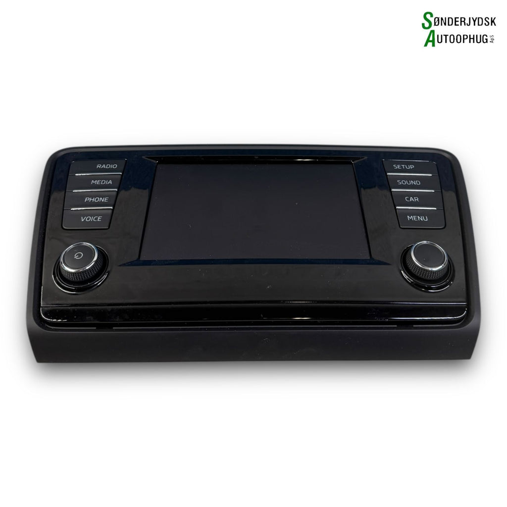 Skoda Octavia Radio, Multi Display Med OEM Nr. 5E0919605HBIO Fra Skoda Ophugger