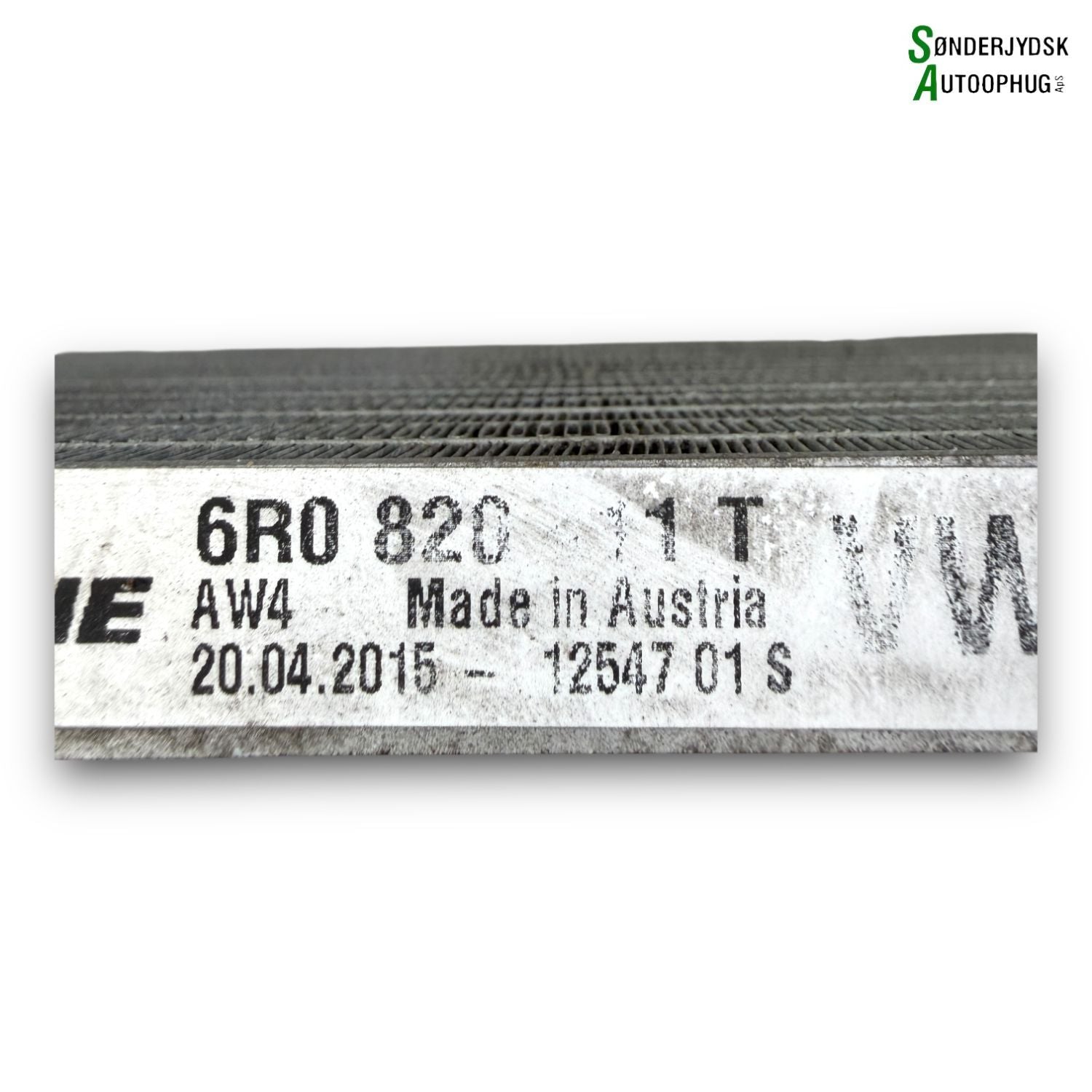 Skoda Fabia Køler Aircond Med OEM Nr. 6R0820411S Fra Skoda Ophugger