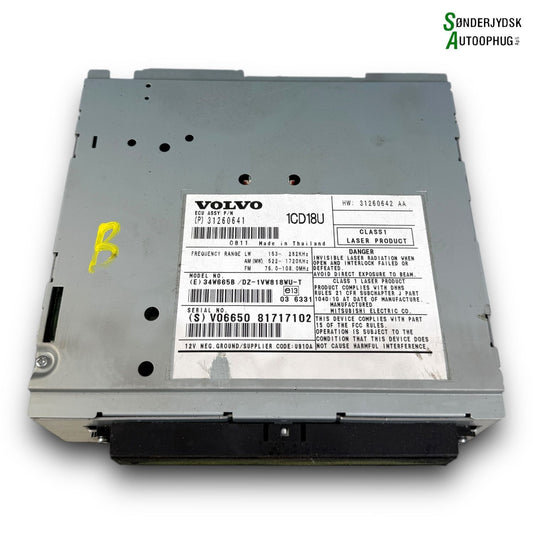 Volvo S40/V50 Radio Med OEM Nr. 36050926 Fra Volvo Ophugger