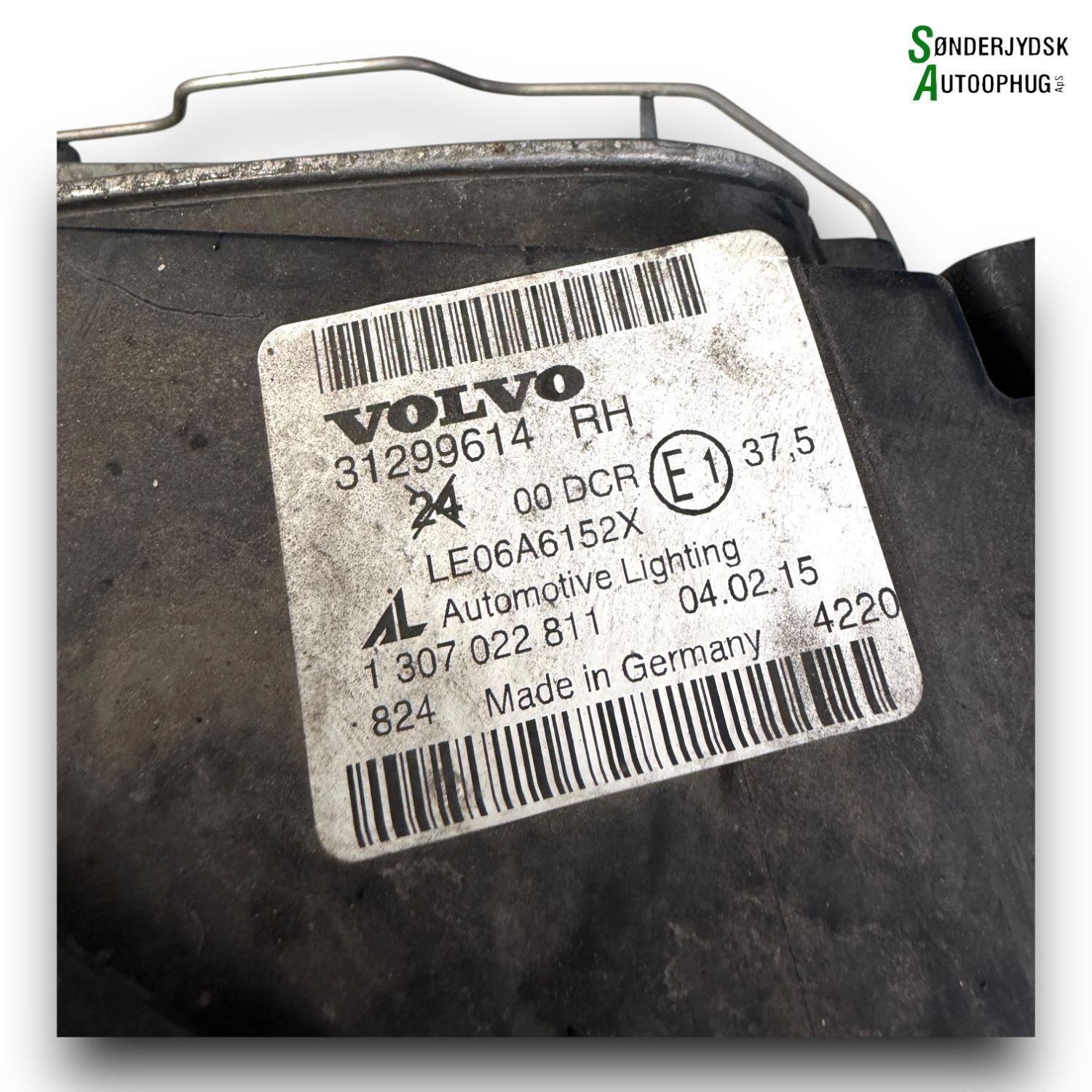 Volvo S40/V50 Forlygte Med OEM Nr. 31299614 Fra Volvo Ophugger
