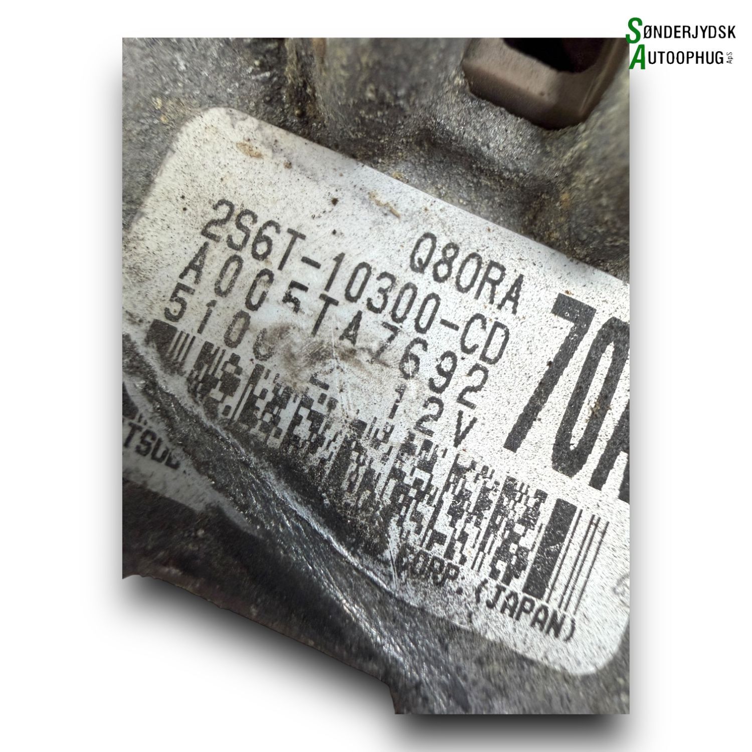 Mazda 2 Nd Generator Med OEM Nr. 2S6T10300CD Fra Mazda Ophugger
