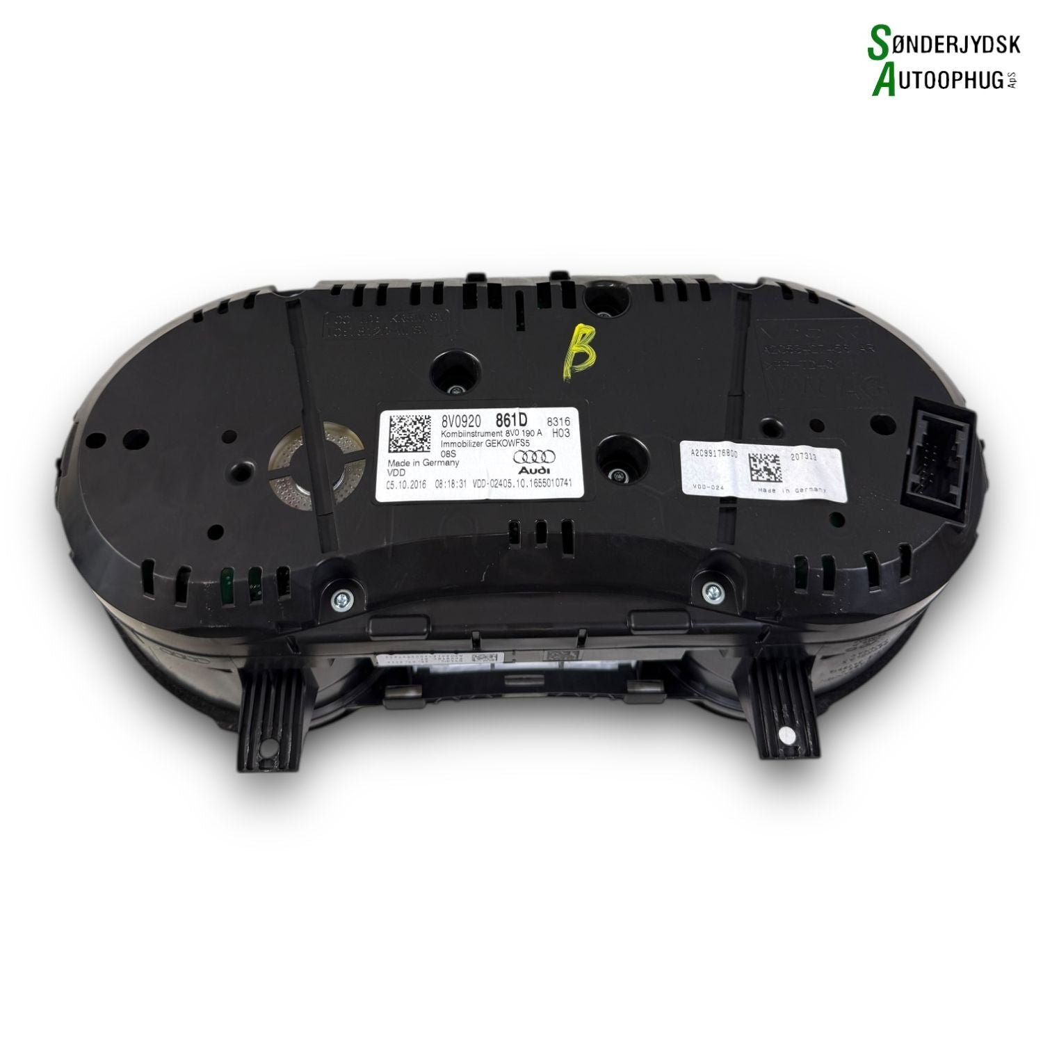 Audi A3 8V Speedometer - Instrument Med OEM Nr. 8V0920861D Fra Audi Ophugger