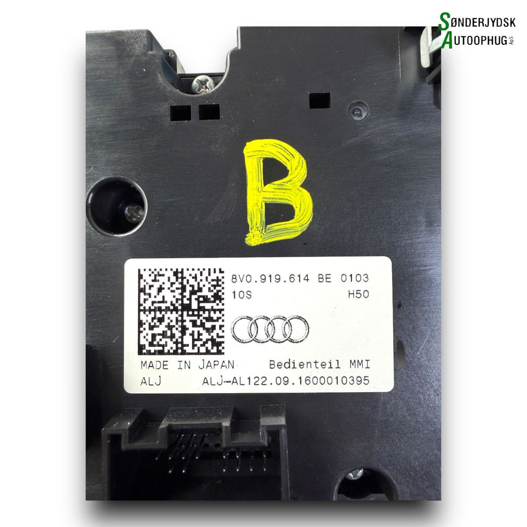 Audi A3 8V Mmi Multikontakt Med OEM Nr. 8V0919614BE Fra Audi Ophugger
