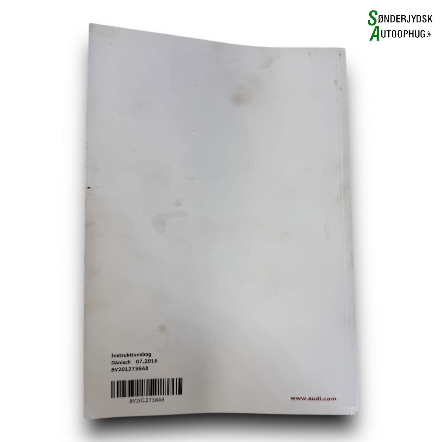 Audi A3 8V Instruktionsbog Med OEM Nr. 8V2012738AB Fra Audi Ophugger