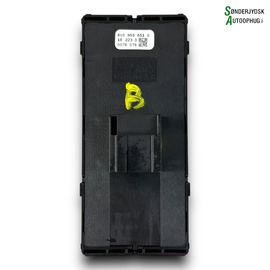 Audi A3 8V Kontakt Rudehejs Med OEM Nr. 8V0959851G Fra Audi Ophugger