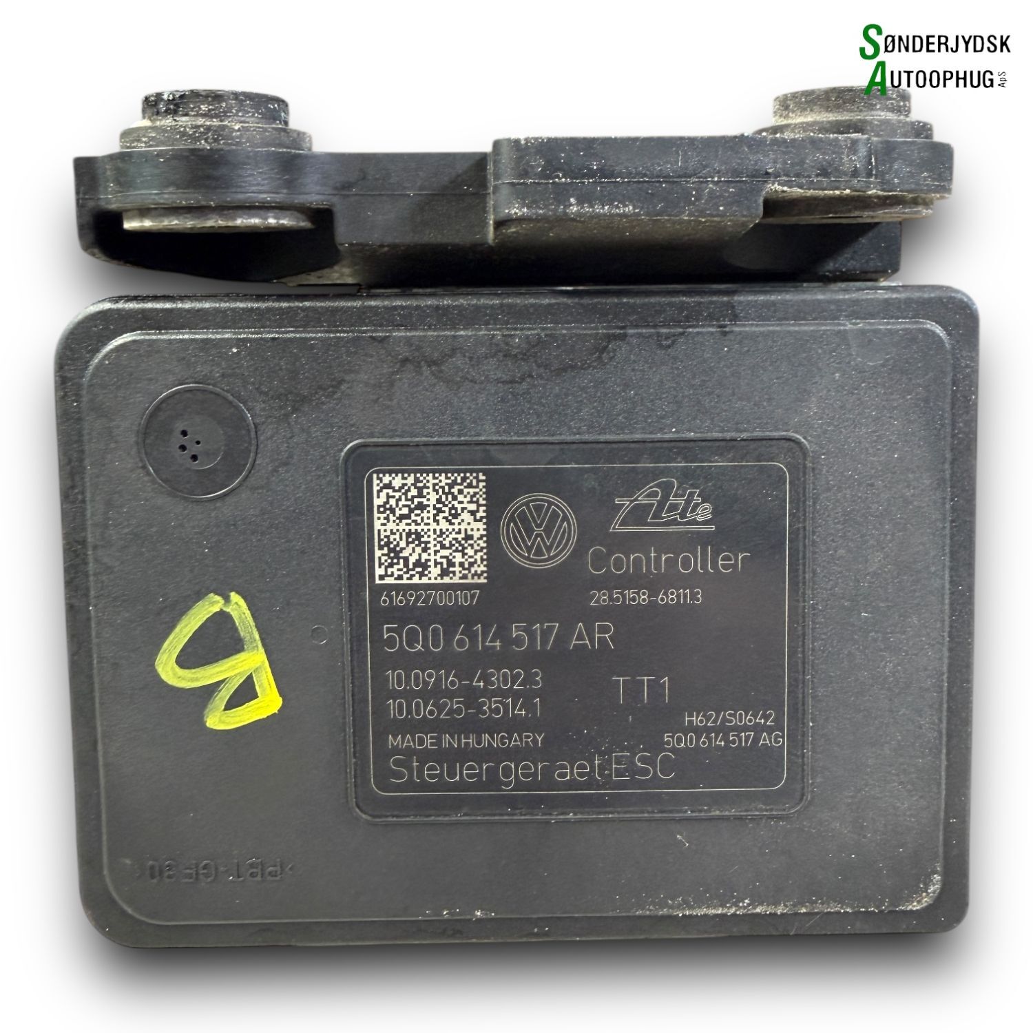 Audi A3 8V ABS Pumpe Med OEM Nr. 5Q0614517FL Fra Audi Ophugger