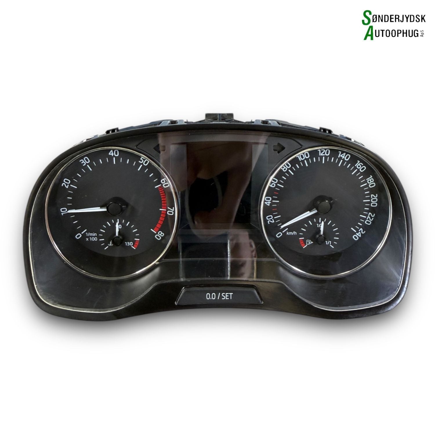 Skoda Fabia Speedometer - Instrument Med OEM Nr. 6V0920740C Fra Skoda Ophugger