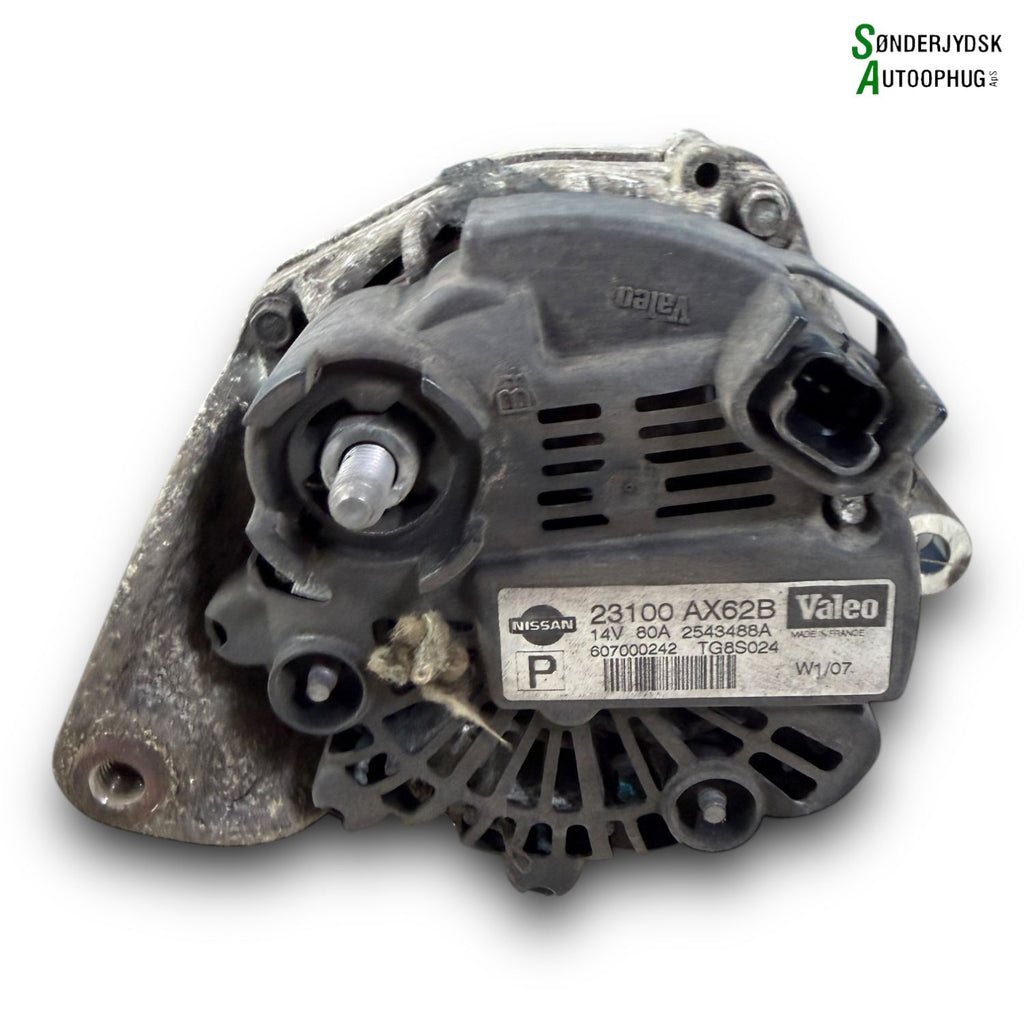 Nissan Note Generator Med OEM Nr. 23100AX62B Fra Nissan Ophugger