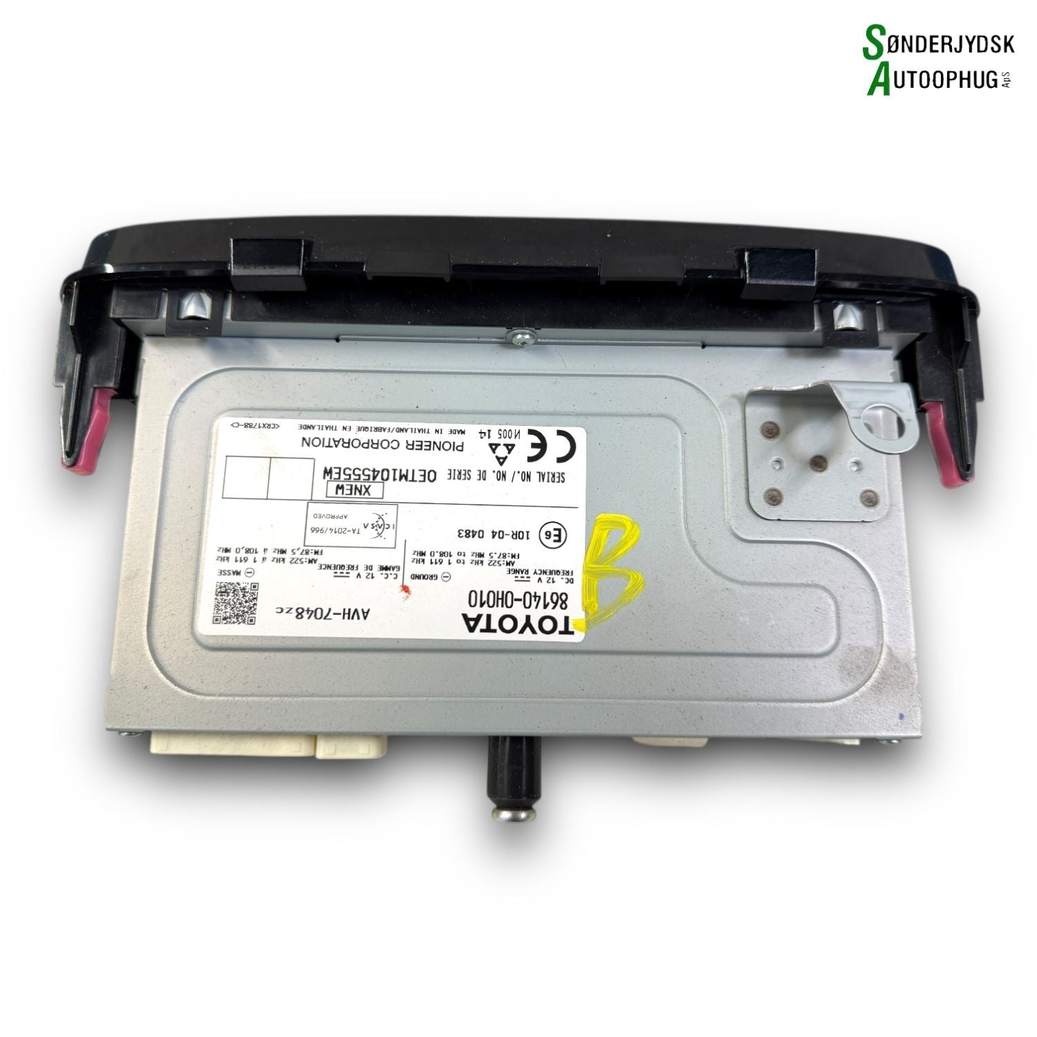 Toyota Aygo Radio, Multi Display Med OEM Nr. 861400H071 Fra Toyota Ophugger