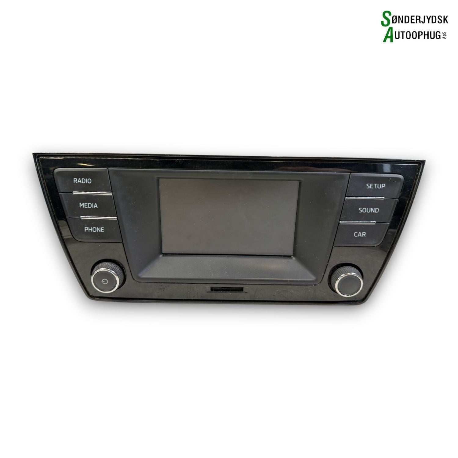 Skoda Fabia Radio, Multi Display Med OEM Nr. 6V0035871BIZY Fra Skoda Ophugger
