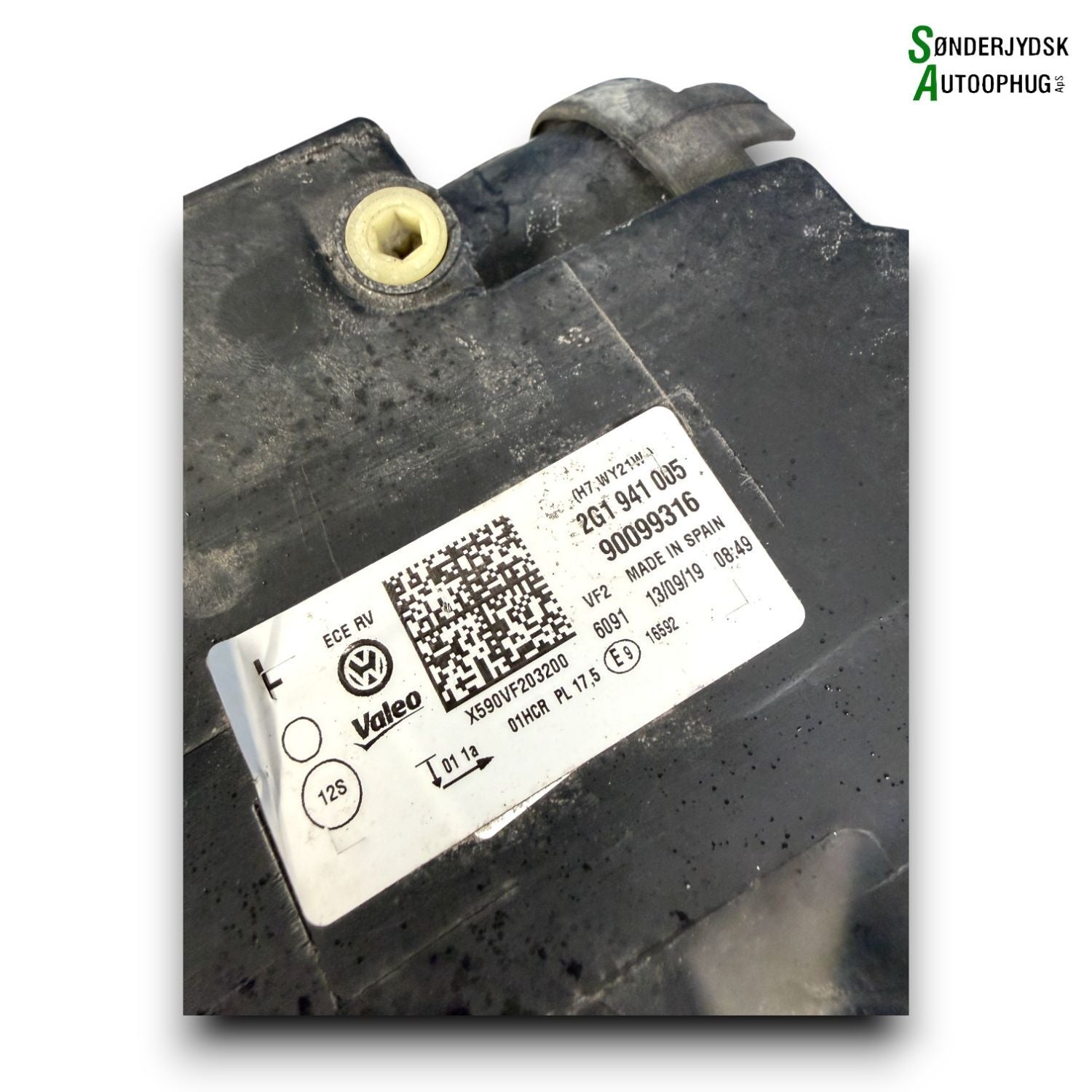 VW Polo Aw Forlygte Med OEM Nr. 2G1941005 Fra VW Ophugger