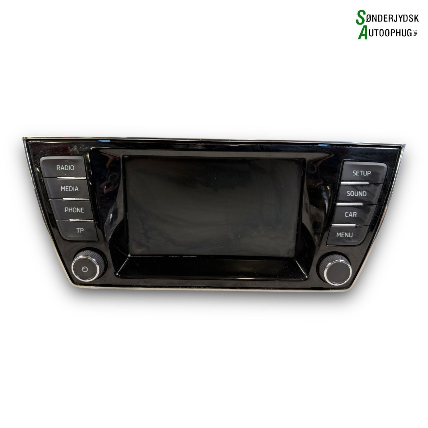 Skoda Fabia Radio, Multi Display Med OEM Nr. 6V0919604B Fra Skoda Ophugger
