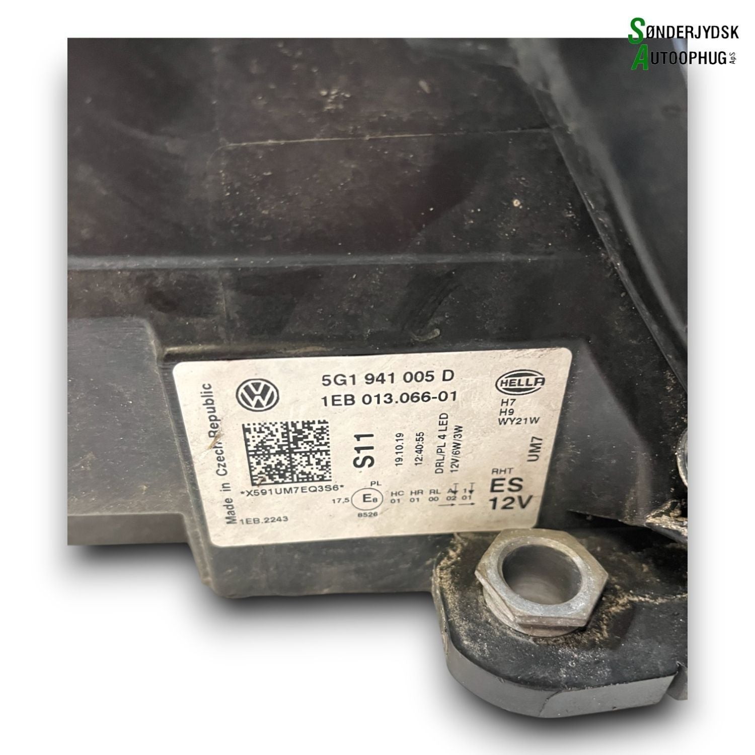 VW Golf 7 Au Forlygte Med OEM Nr. 5G1941005D Fra VW Ophugger