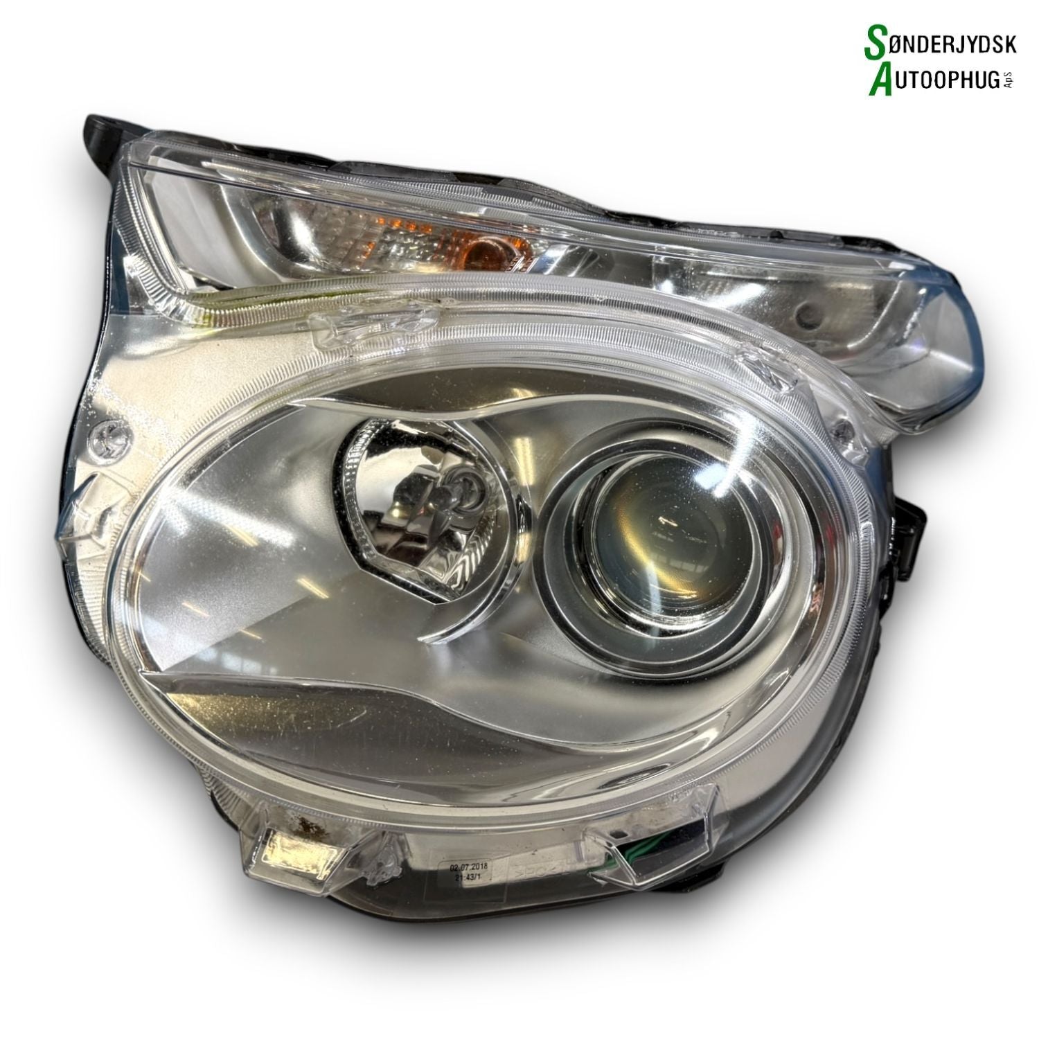 Citroen C1 Forlygte Med OEM Nr. B000864080 Fra Citroen Ophugger
