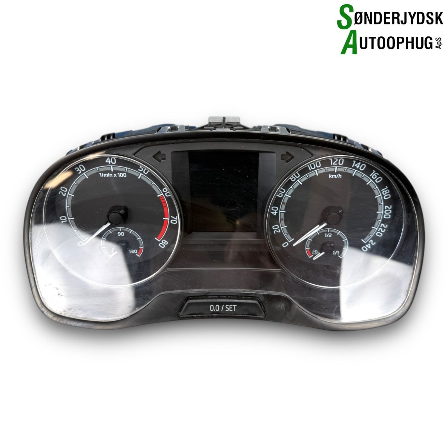 Skoda Fabia Speedometer - Instrument Med OEM Nr. 6V0920740E Fra Skoda Ophugger