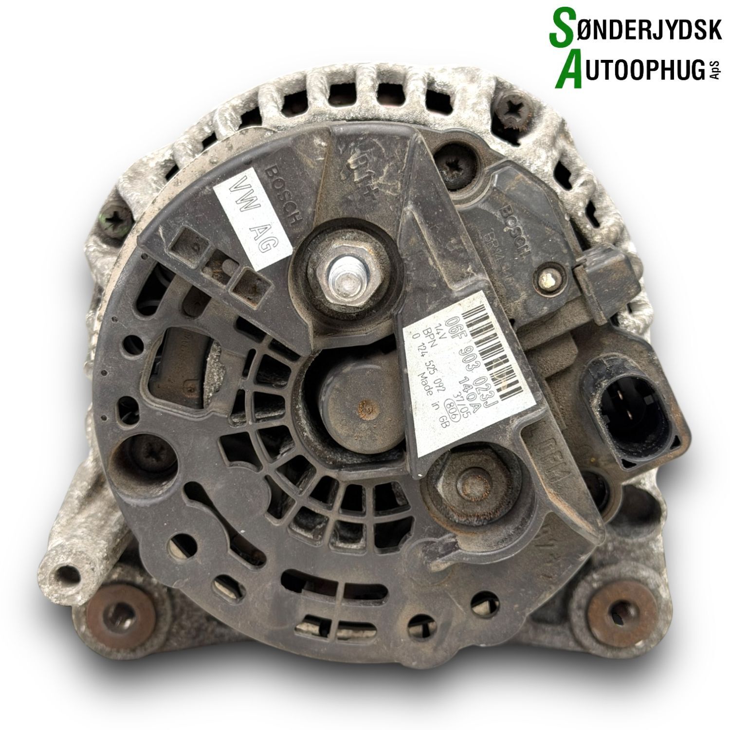 Audi A4 Generator Med OEM Nr. 06F903023FX Fra Audi Ophugger