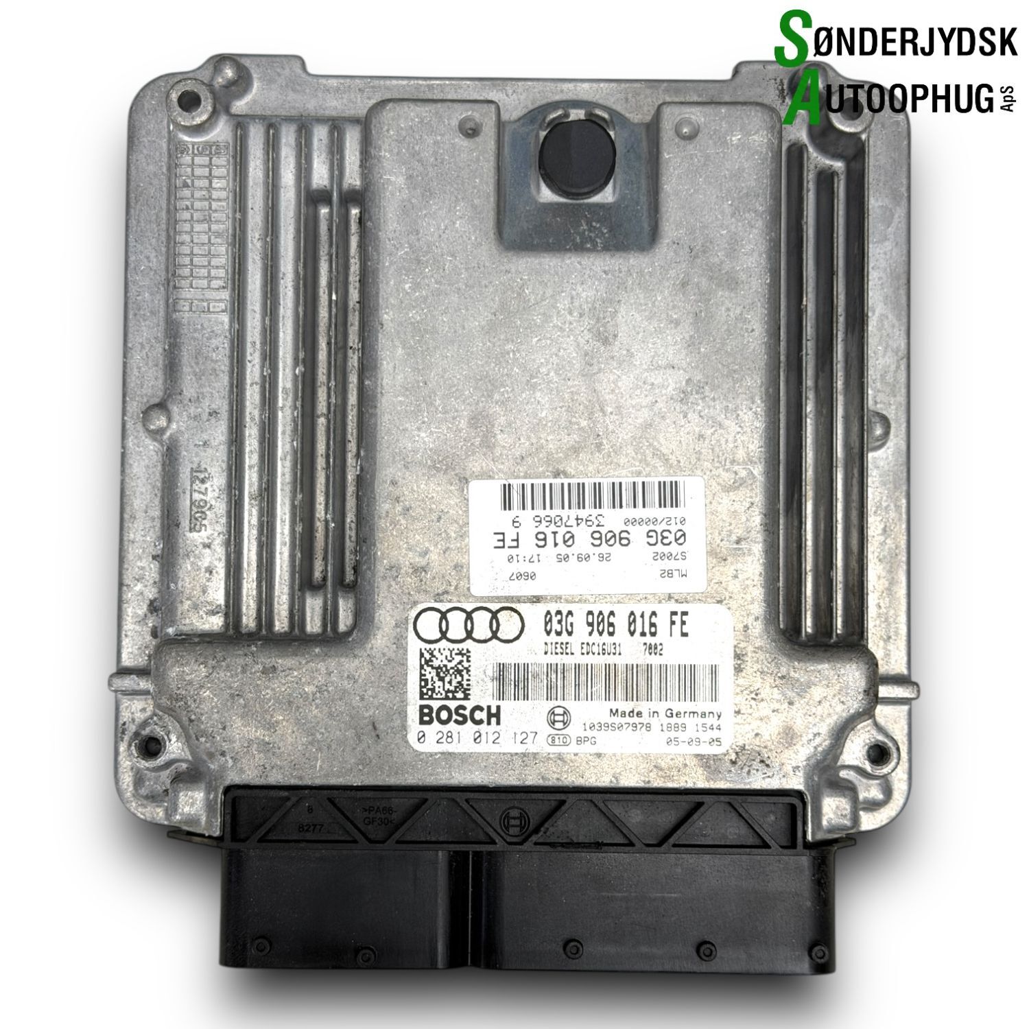 Audi A4 Motorstyring - Motorstyreboks - Injection Elboks Med OEM Nr. 03G906016FE Fra Audi Ophugger