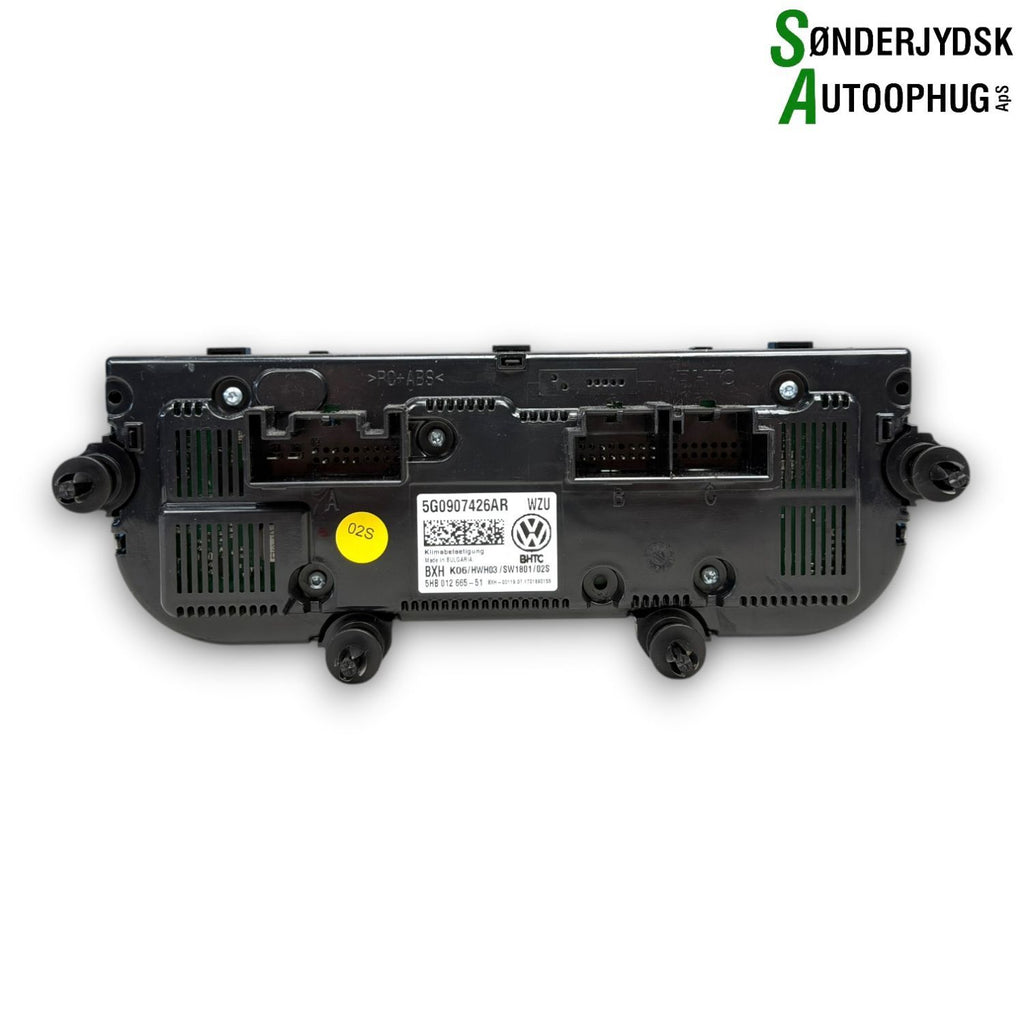 VW Golf 7 Au Varmeregulering Med OEM Nr. 5G0907426AR Fra VW Ophugger