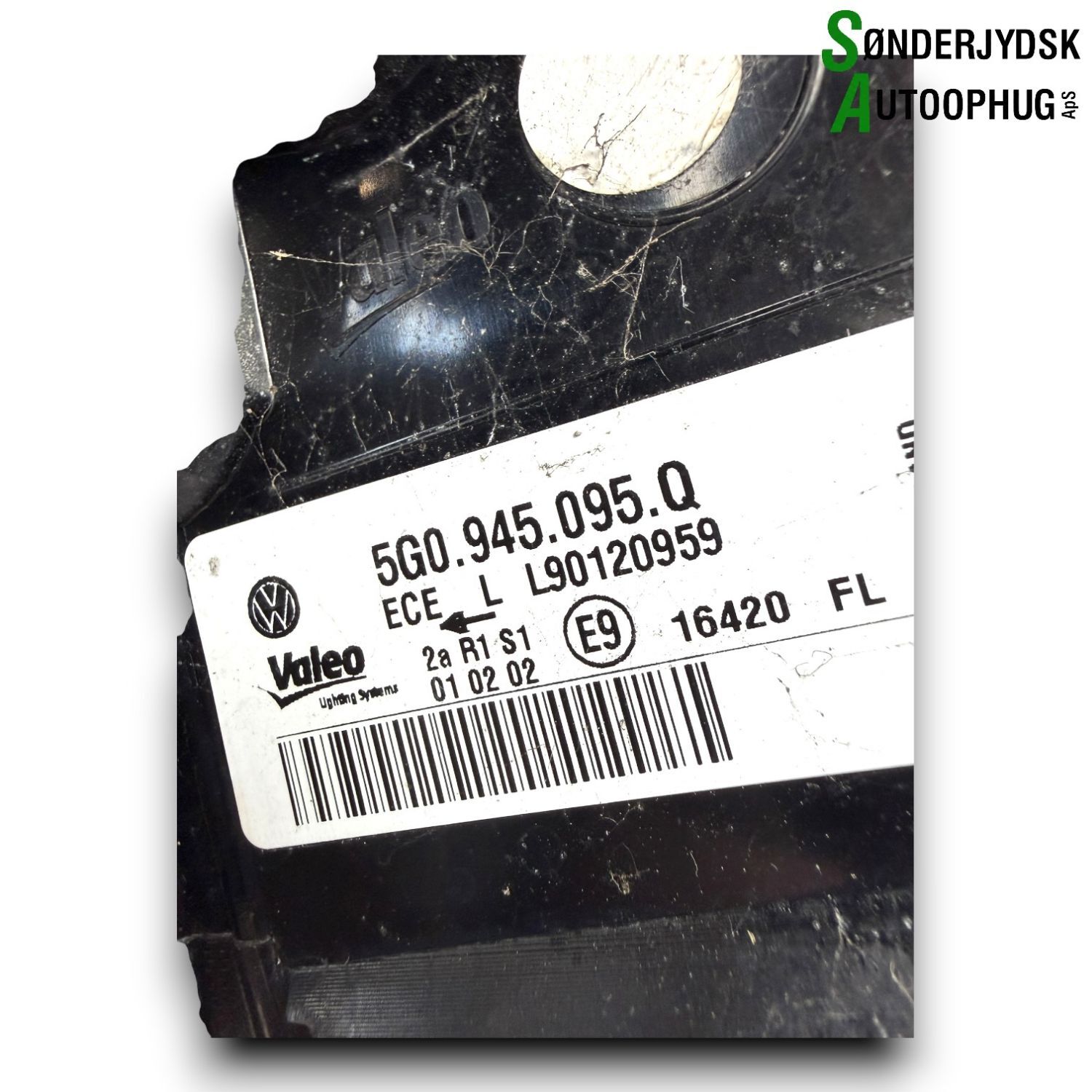 VW Golf 7 Au Baglygte Med OEM Nr. 5G0945095Q Fra VW Ophugger