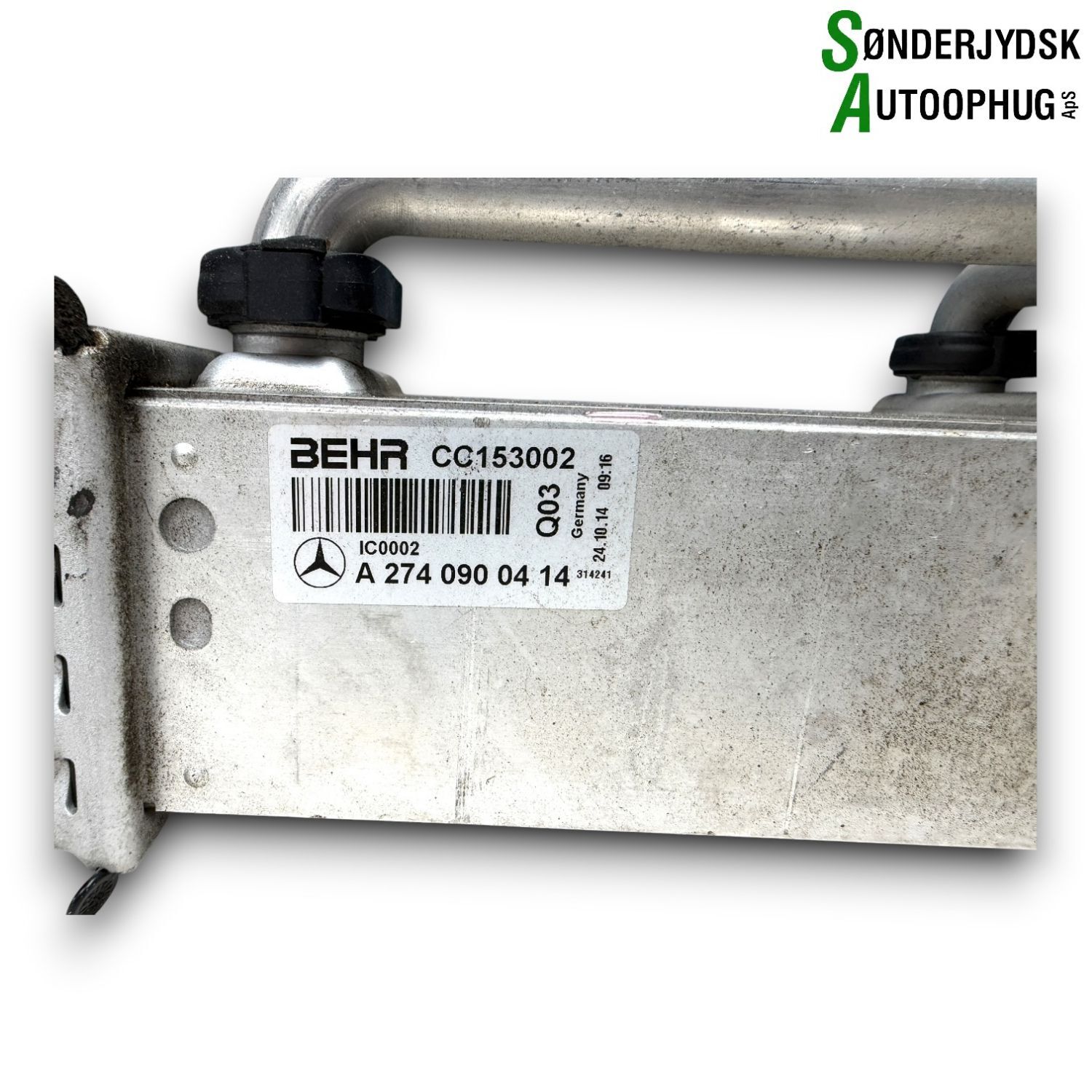 Mercedes-Benz Mercedes C W205 Køler Intercooler Med OEM Nr. 2740900414 Fra Mercedes-Benz Ophugger