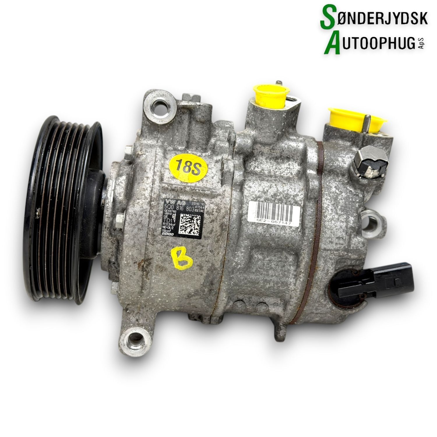 VW Golf Sportsvan Aircondition Pumpe Med OEM Nr. 5Q0820803E Fra VW Ophugger