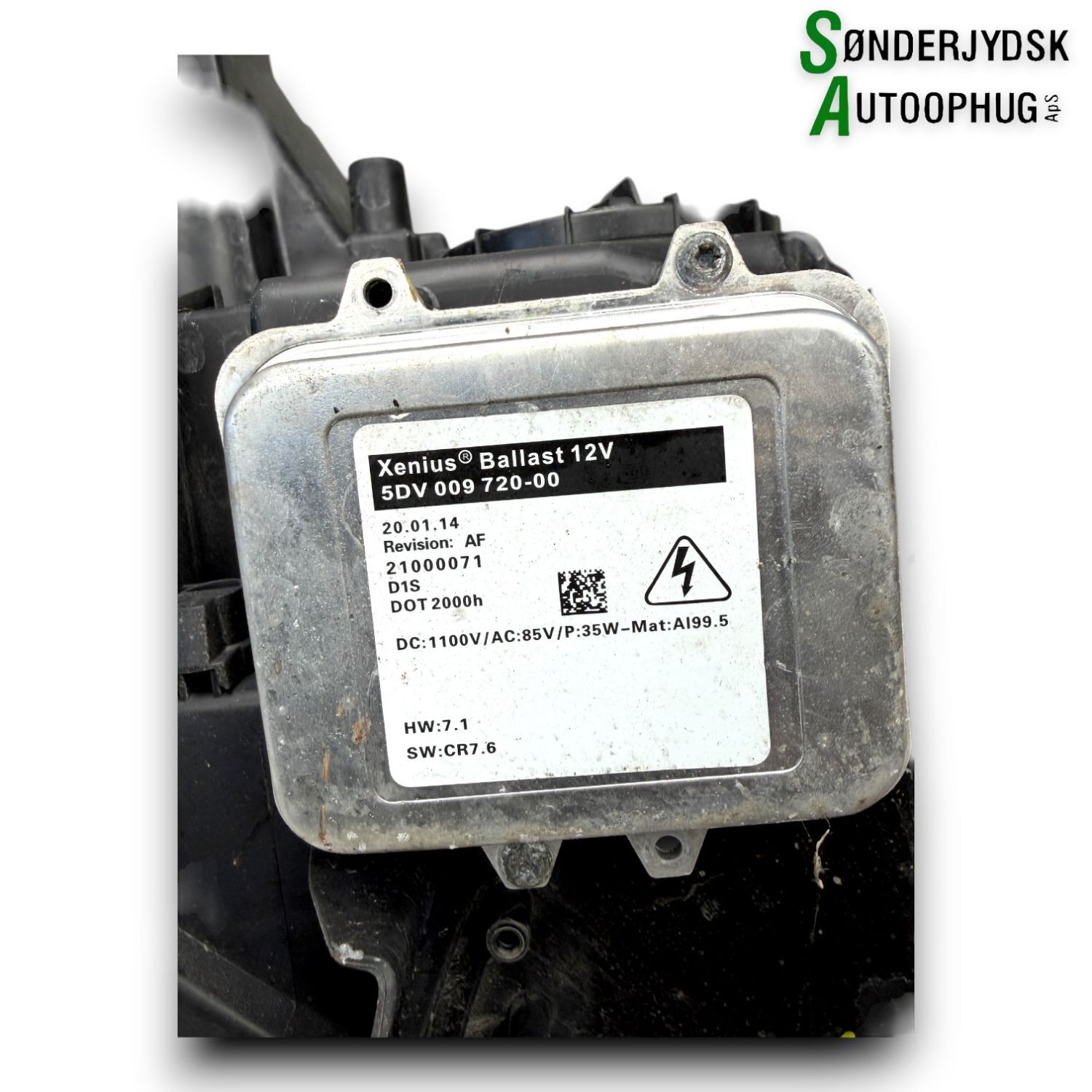 Opel Insignia A Forlygte Med OEM Nr. 13278001 Fra Opel Ophugger