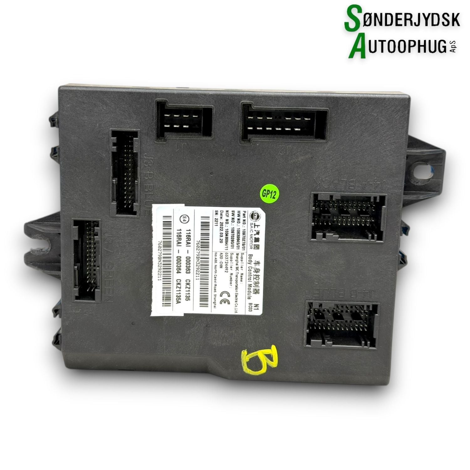 MG Ehs Hybrid Bcm / Komfortkomputer Med OEM Nr. 10639645/01 Fra MG Ophugger