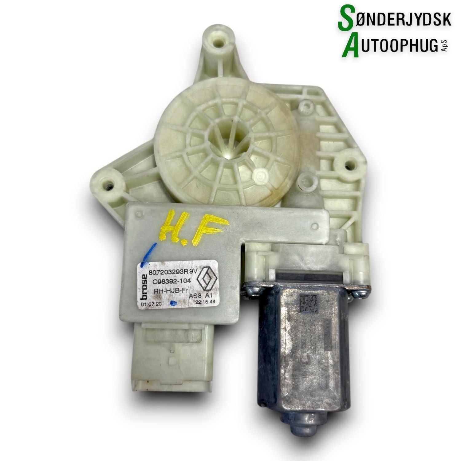 Renault Captur 2 Rudemotor - Rudehejs Med OEM Nr. 807203293R Fra Renault Ophugger