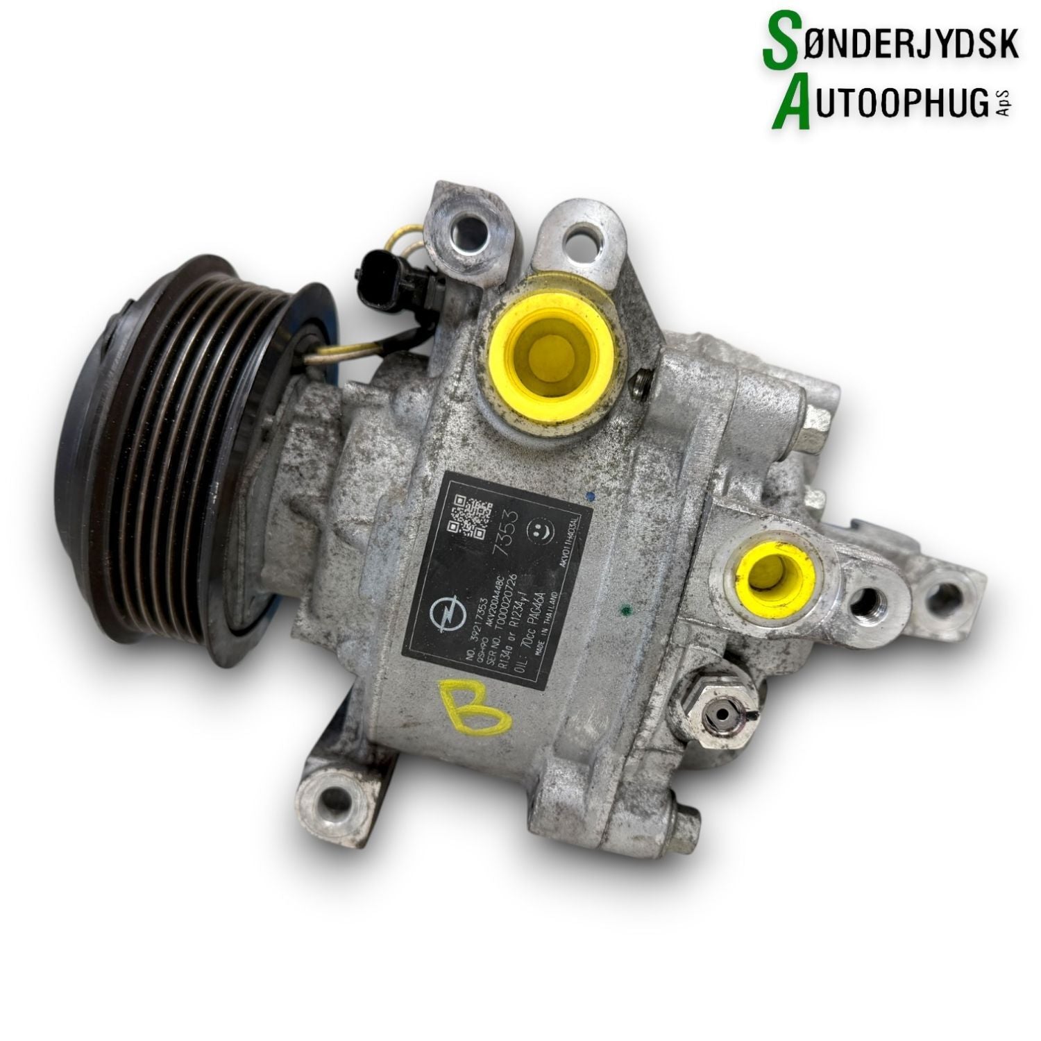 Opel Astra K Aircondition Pumpe Med OEM Nr. 39222052 Fra Opel Ophugger