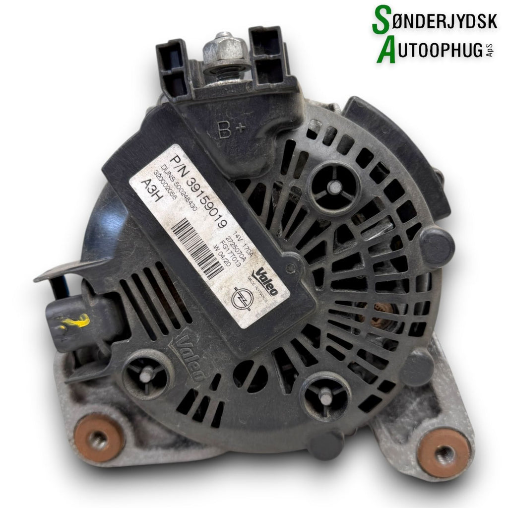 Opel Astra K Generator Med OEM Nr. 39218015 Fra Opel Ophugger