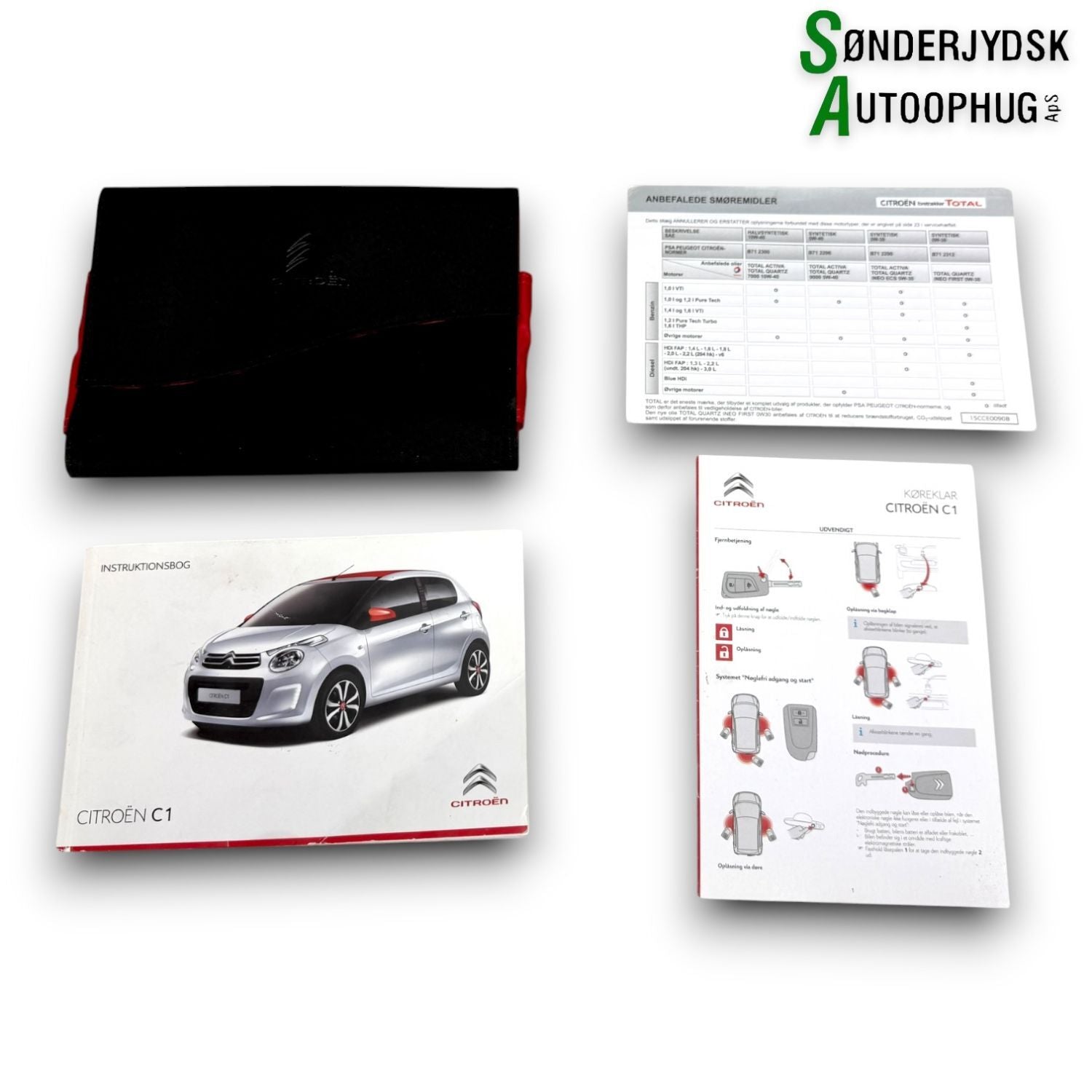 Citroen C1 Instruktionsbog Med OEM Nr. Ophugger Fra Citroen Ophugger
