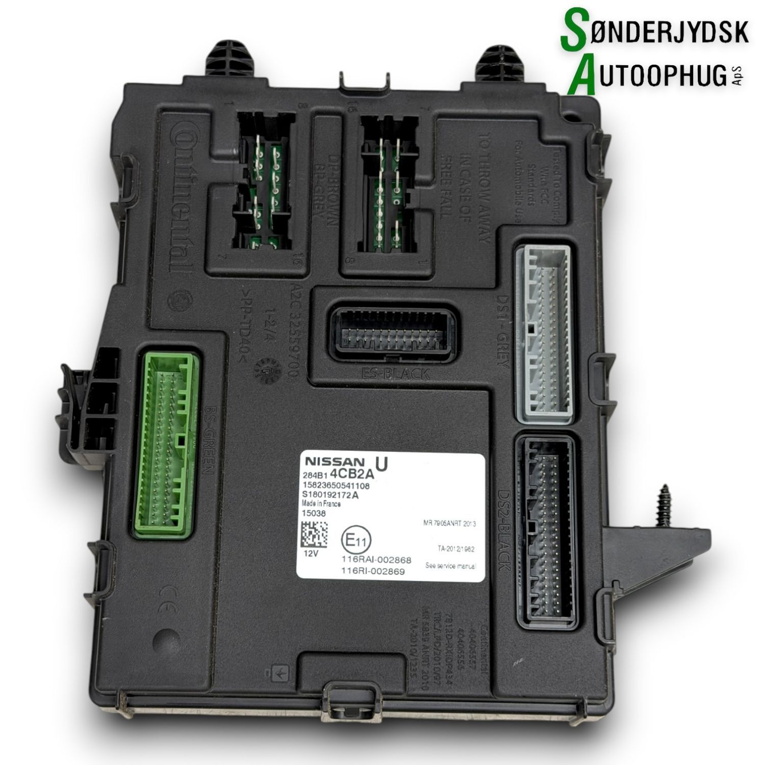Nissan Qashqai Bcm / Komfortkomputer Med OEM Nr. 284B14CB2A Fra Nissan Ophugger