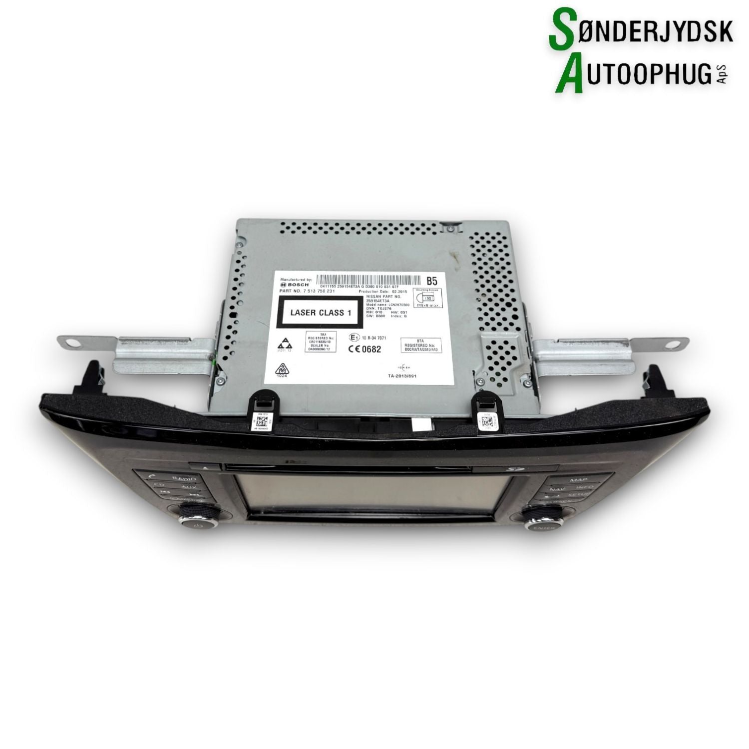 Nissan Qashqai Radio, Multi Display Med OEM Nr. 7513750231 Fra Nissan Ophugger