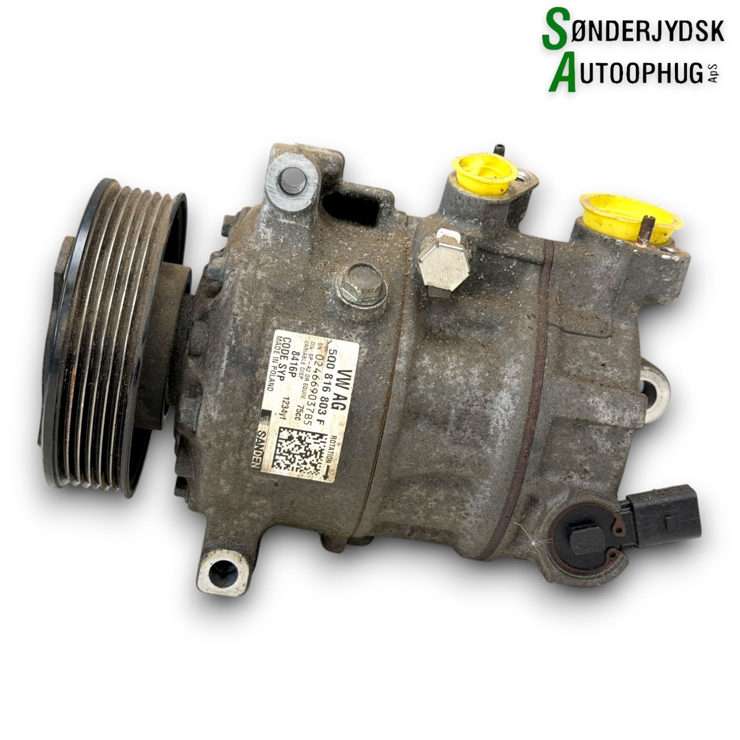Skoda Fabia Aircondition Pumpe Med OEM Nr. 5Q0820803L Fra Skoda Ophugger